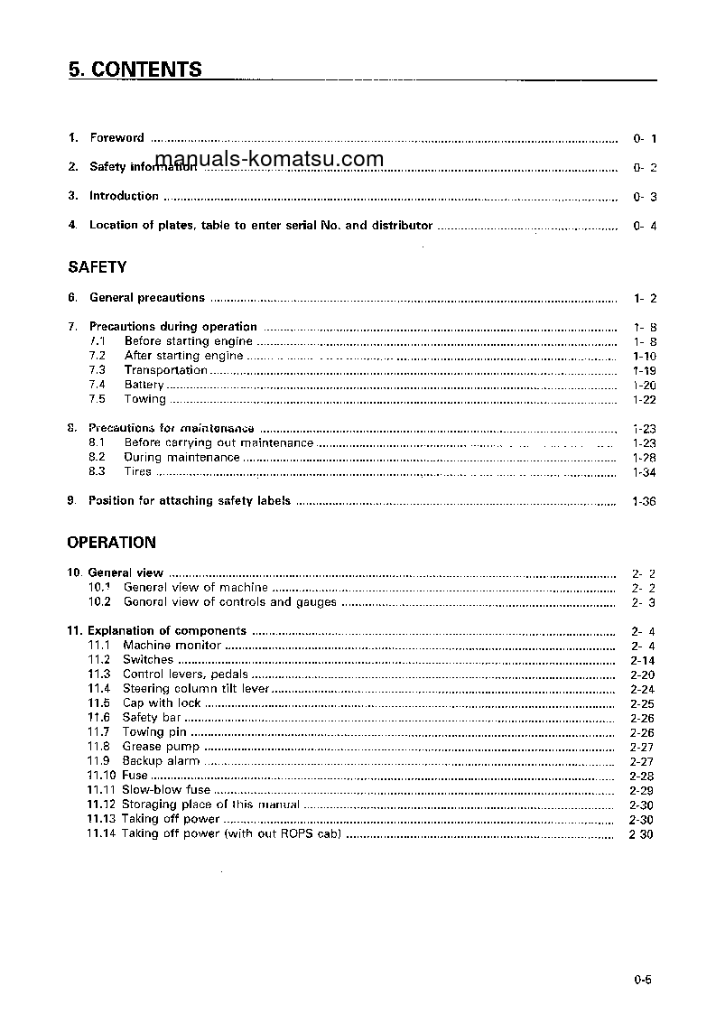 Protected: WA380-3(JPN) S/N 53001-54000 Operation manual (English)