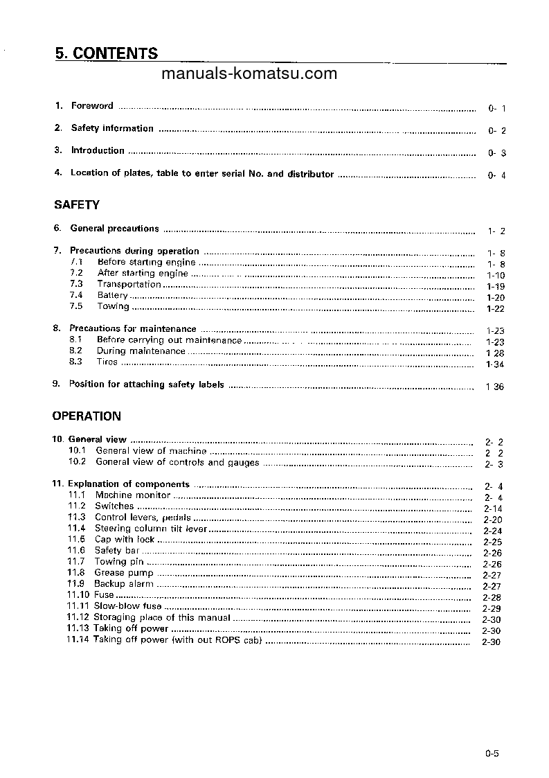 Protected: WA320-3(JPN) S/N 53001-54000 Operation manual (English)