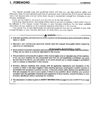 PC05-7(JPN) S/N 10617-UP Operation manual (English)