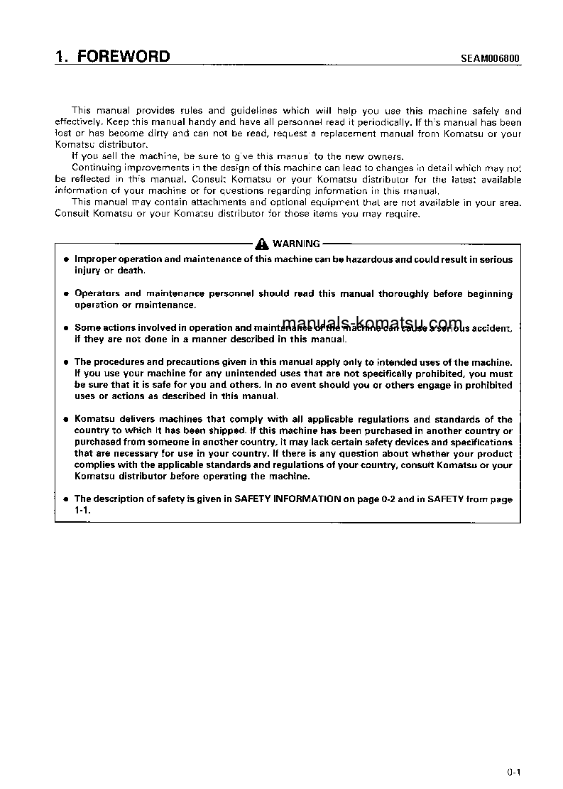 Protected: PC05-7(JPN) S/N 10617-UP Operation manual (English)