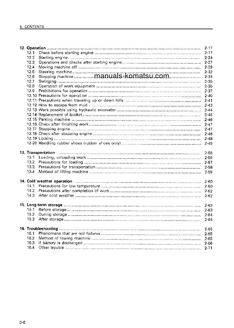 Protected: PC05-7(JPN) S/N 10617-UP Operation manual (English)