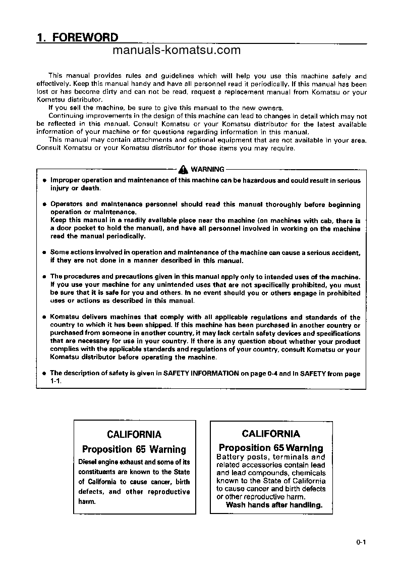 Protected: D475A-2(JPN) S/N 10365-UP Operation manual (English)