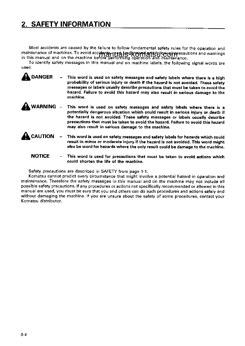 Protected: D475A-2(JPN) S/N 10365-UP Operation manual (English)