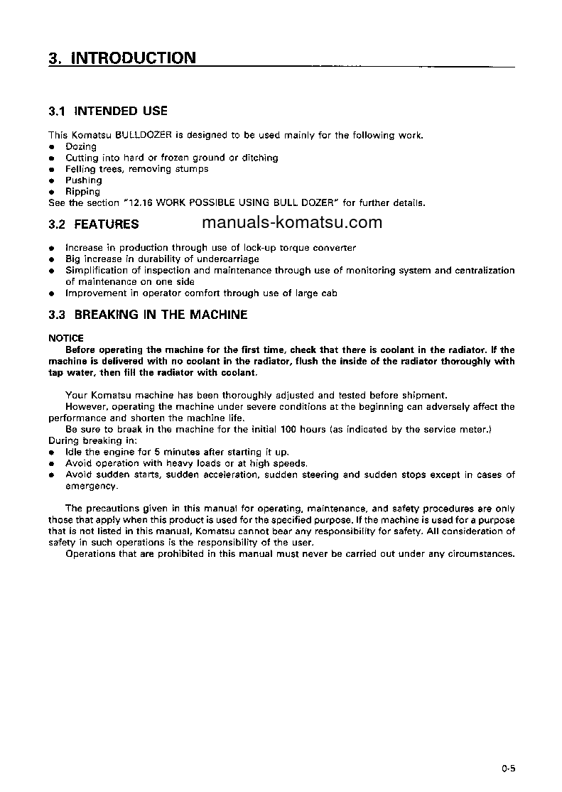 Protected: D475A-2(JPN) S/N 10365-UP Operation manual (English)