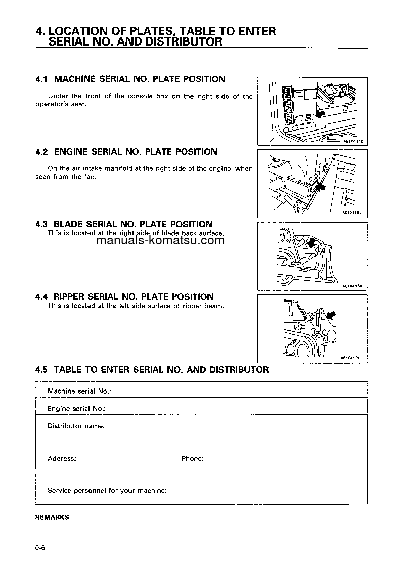 Protected: D475A-2(JPN) S/N 10365-UP Operation manual (English)