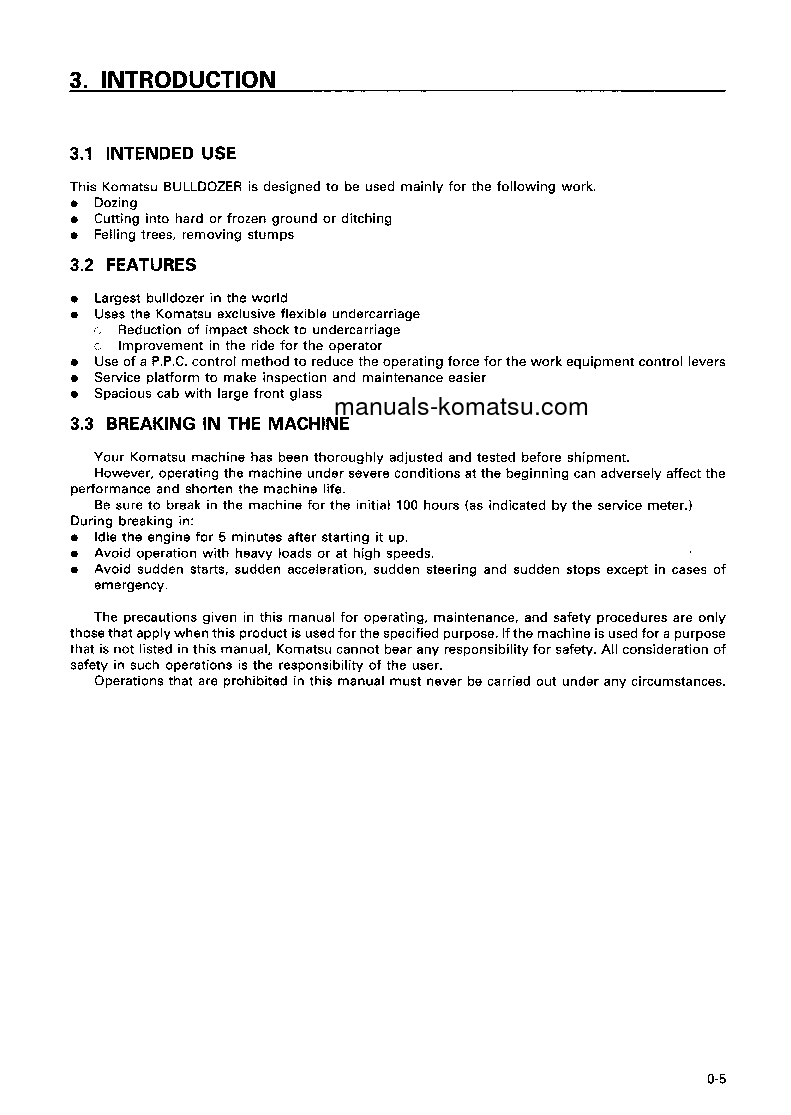 Protected: D575A-2(JPN)-SUPER DOZER S/N 10042-UP Operation manual (English)