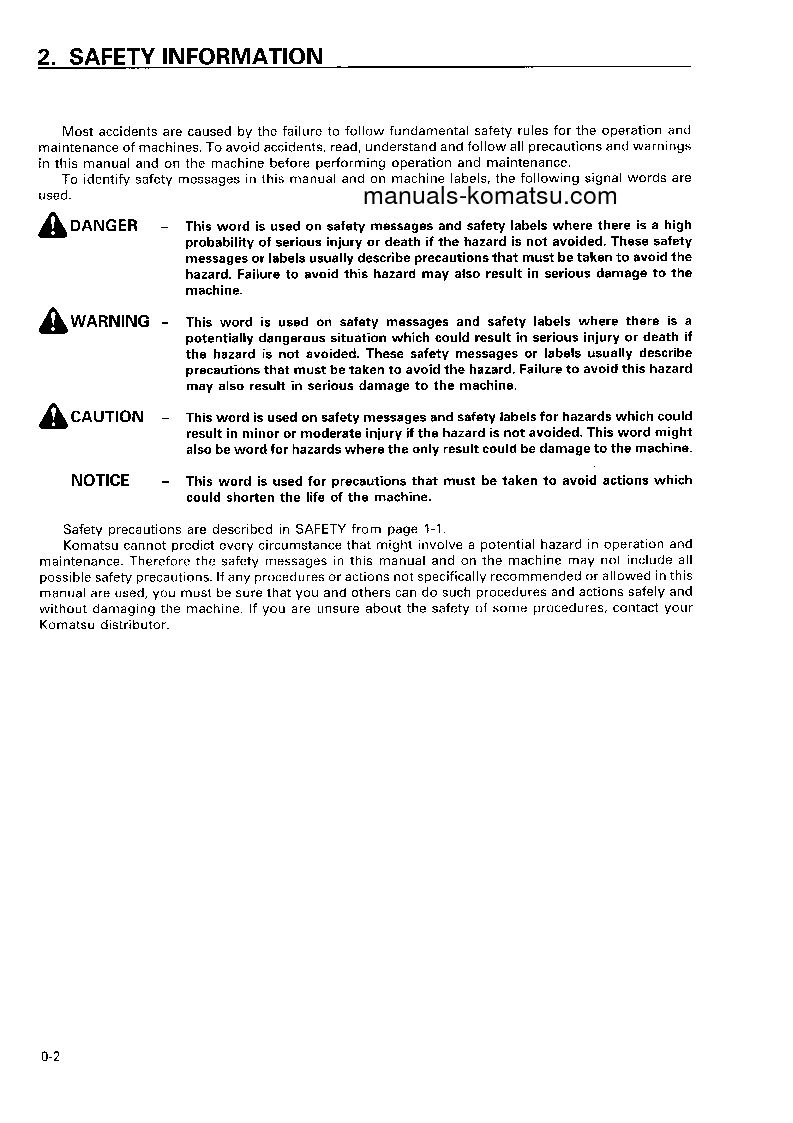 Protected: D375A-2(JPN) S/N 16001-UP Operation manual (English)