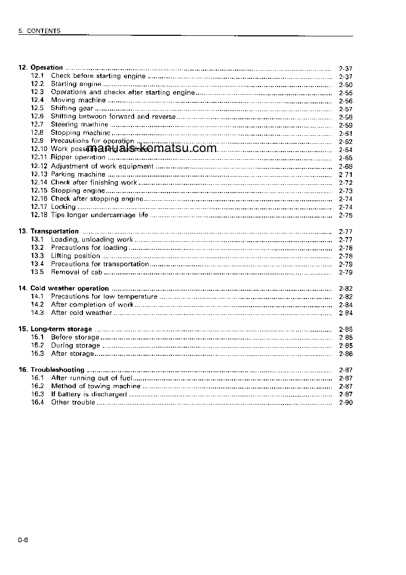 Protected: D375A-2(JPN) S/N 16001-UP Operation manual (English)