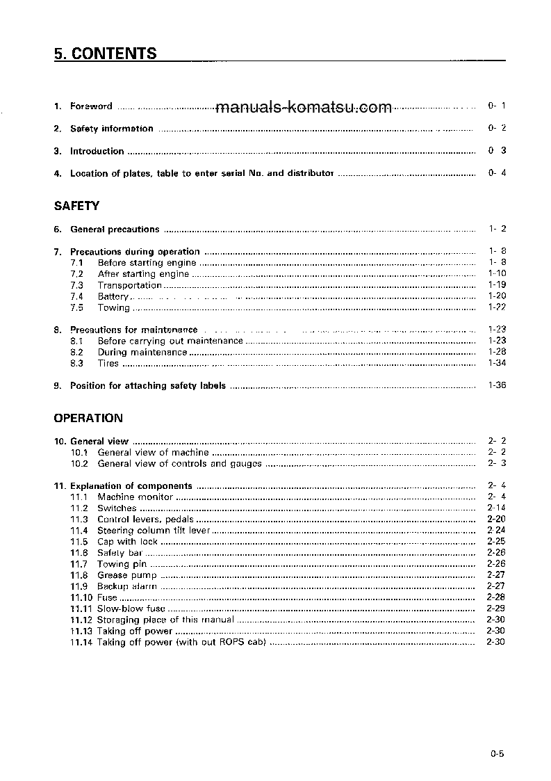 Protected: WA470-3(JPN) S/N 53001-54000 Operation manual (English)