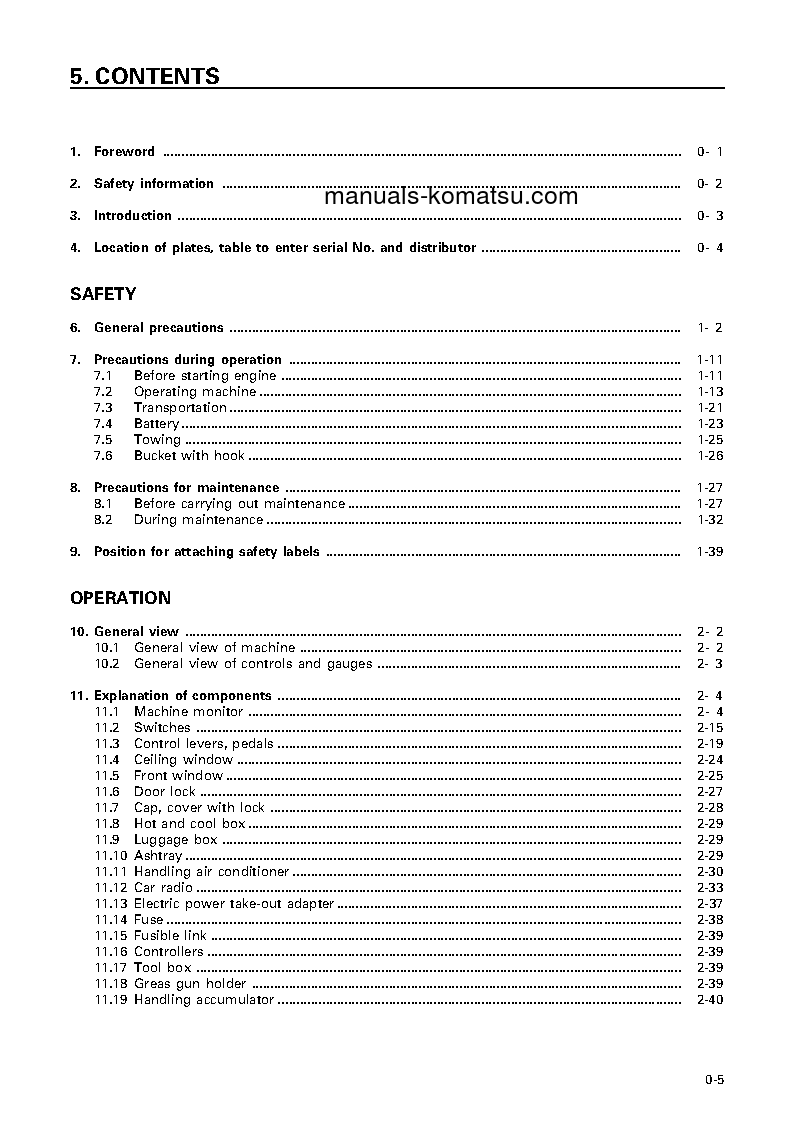 Protected: PC300LC-6(JPN) S/N 33466-UP Operation manual (English)