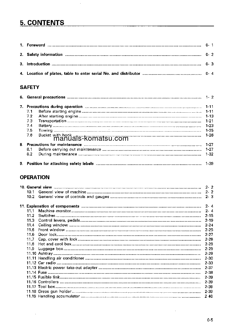 Protected: PC400LC-6(JPN) S/N 32250-32487 Operation manual (English)