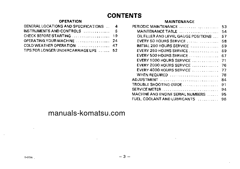 Protected: D20A-6(JPN) S/N 60001-UP Operation manual (English)