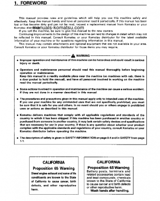 D85P-21(JPN) S/N 3807-UP Operation manual (English)