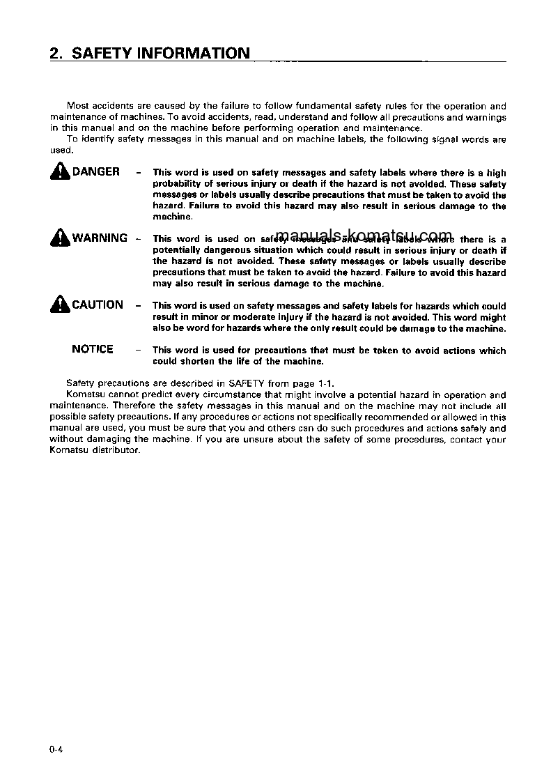 Protected: D85A-21(JPN) S/N 37307-UP Operation manual (English)