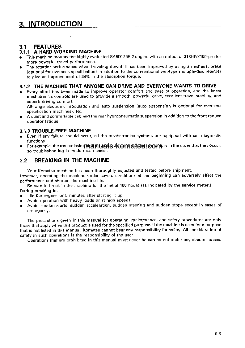 Protected: HD255-5(JPN) S/N 1001-1200 Operation manual (English)