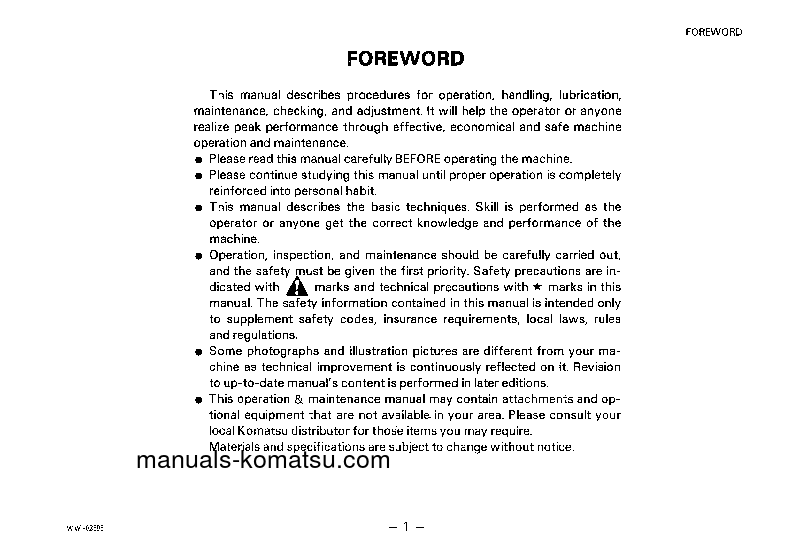 Protected: D31S-18(JPN) S/N 40001-UP Operation manual (English)