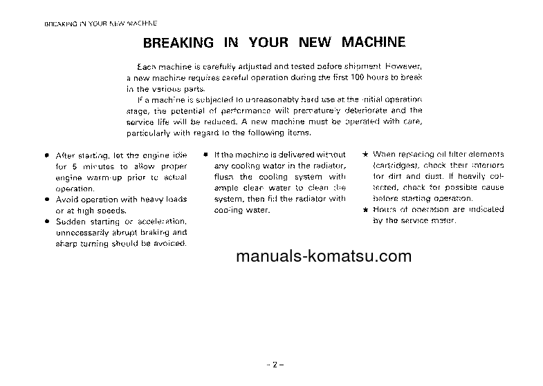 Protected: D57S-1(JPN) S/N 20001-UP Operation manual (English)