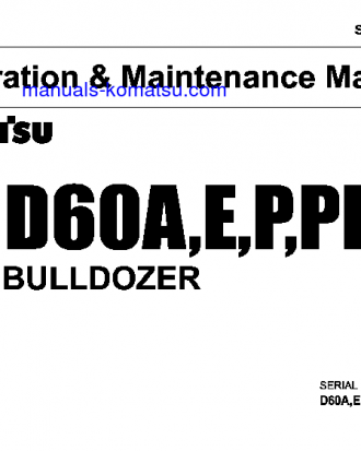 D60P-8(JPN) S/N 45001-UP Operation manual (English)