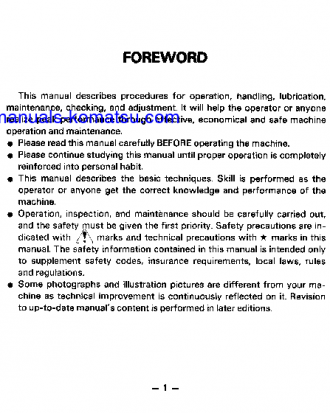 D60P-8(JPN) S/N 45001-UP Operation manual (English)