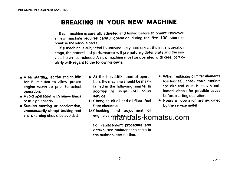 Protected: D60P-8(JPN) S/N 45001-UP Operation manual (English)