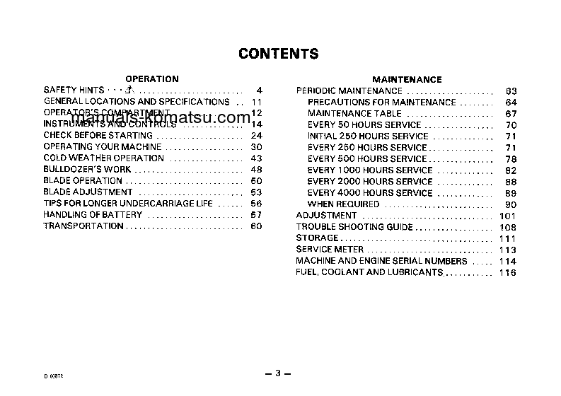 Protected: D60P-8(JPN) S/N 45001-UP Operation manual (English)