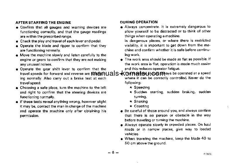 Protected: D60P-8(JPN) S/N 45001-UP Operation manual (English)