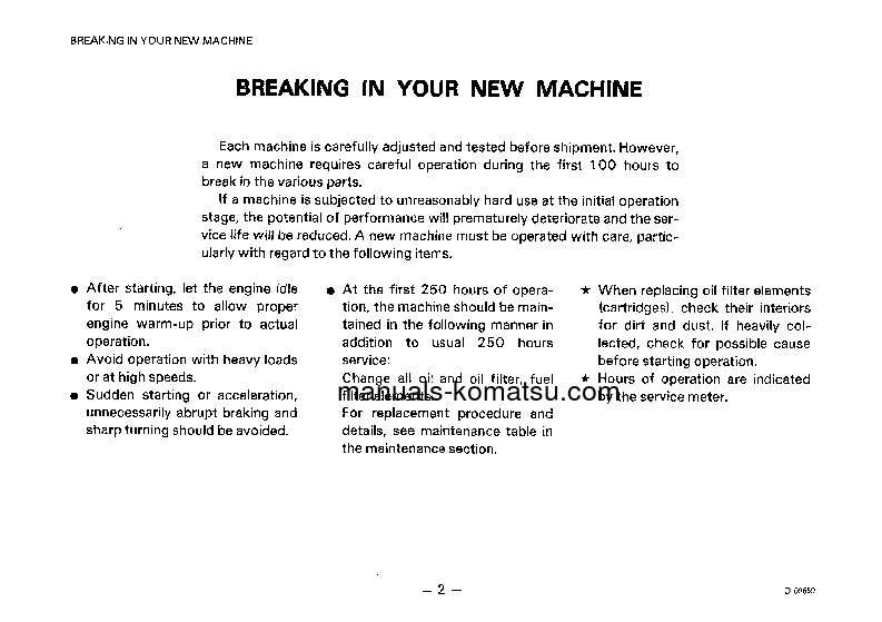 Protected: D65A-8(JPN) S/N 45319-UP Operation manual (English)