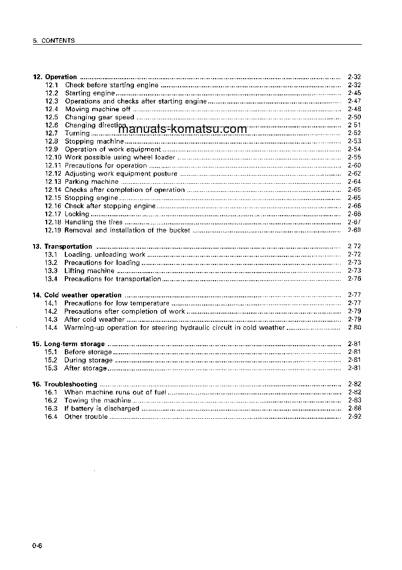 Protected: WA500-3(JPN) S/N 50001-UP Operation manual (English)