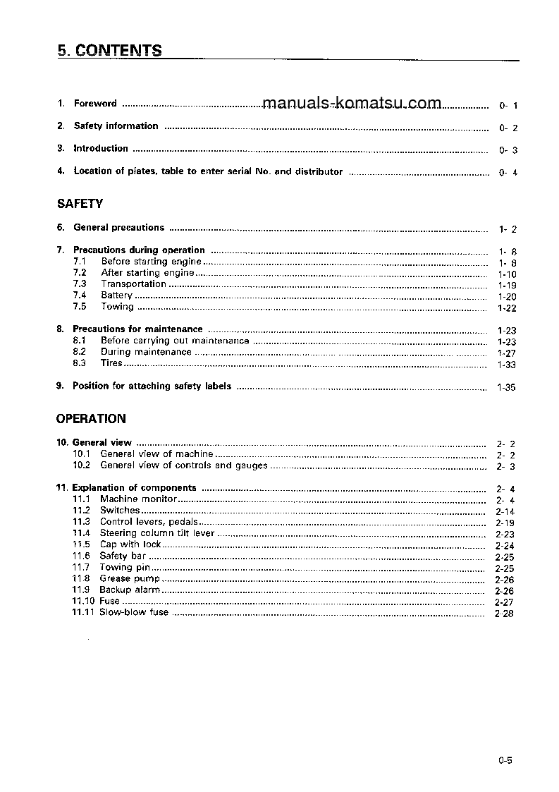 Protected: WA450-3(JPN)-LL S/N 53001-UP Operation manual (English)