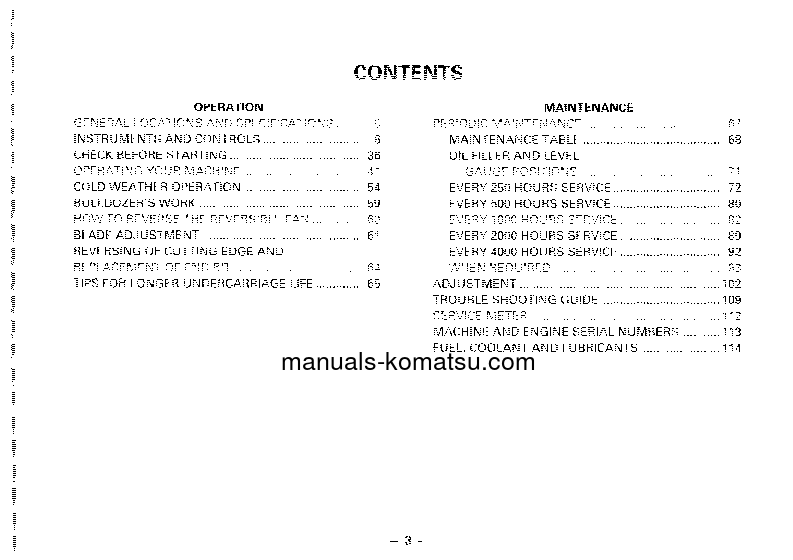 Protected: D85A-21(JPN) S/N 35001-37306 Operation manual (English)