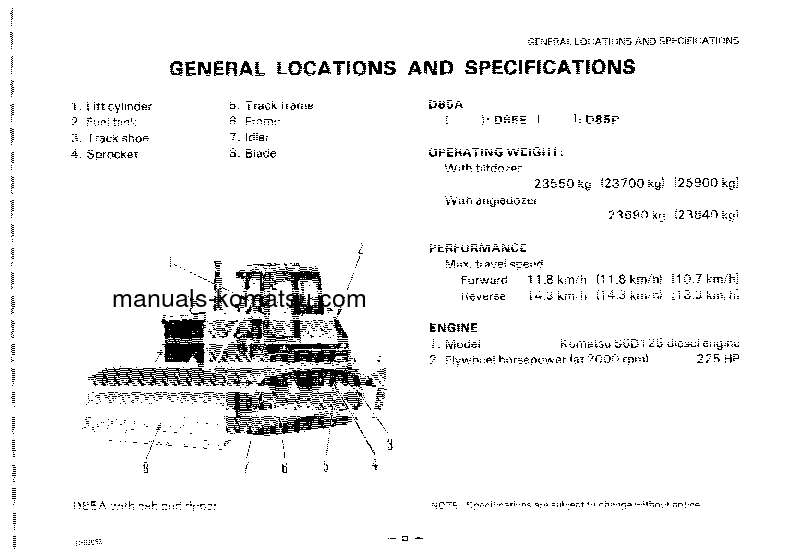 Protected: D85A-21(JPN) S/N 35001-37306 Operation manual (English)