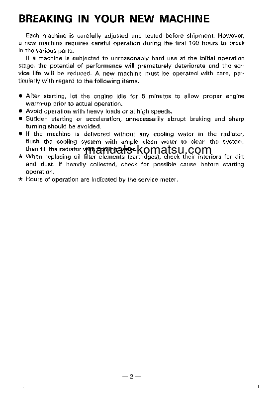 Protected: D135A-2(JPN) S/N 10301-UP Operation manual (English)