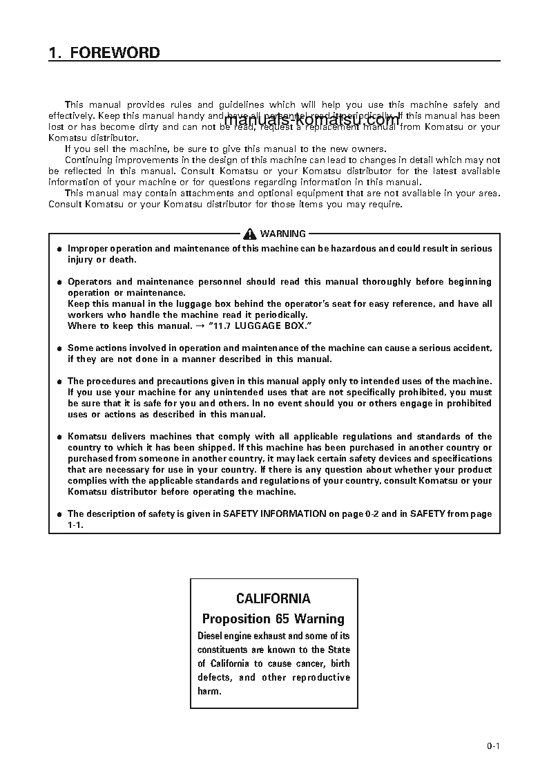 Protected: PC1100LC-6(JPN) S/N 10001-10114 Operation manual (English)