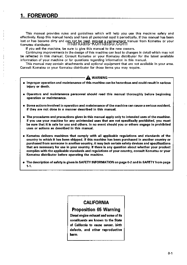 Protected: WA600-3(JPN) S/N 50001-50127 Operation manual (English)