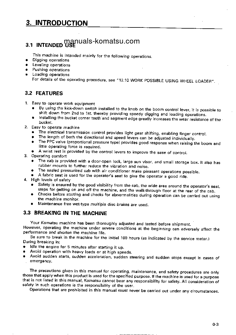 Protected: WA600-3(JPN) S/N 50128-52000 Operation manual (English)