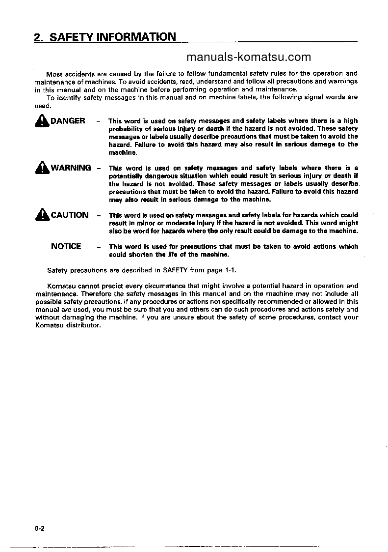 Protected: WA800-3(JPN) S/N 50001-UP Operation manual (English)