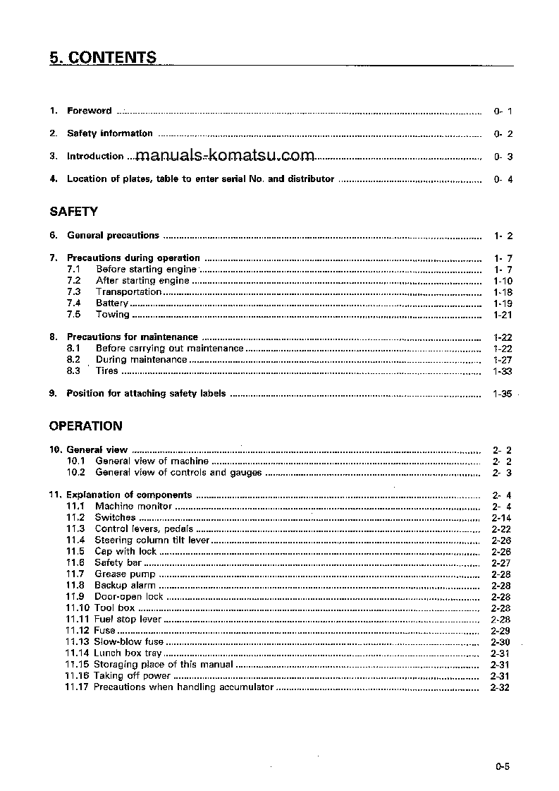 Protected: WA900-3(JPN) S/N 50001-50008 Operation manual (English)