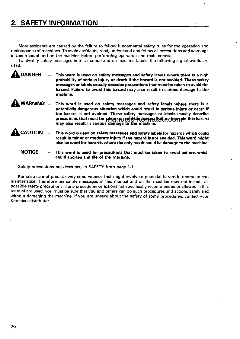 Protected: HD405-6(JPN) S/N 1001-1054 Operation manual (English)