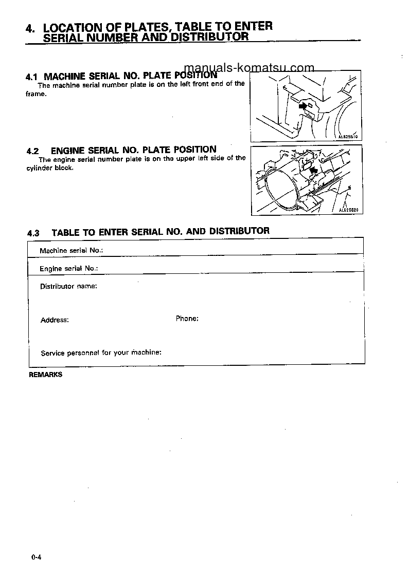 Protected: HD405-6(JPN) S/N 1001-1054 Operation manual (English)
