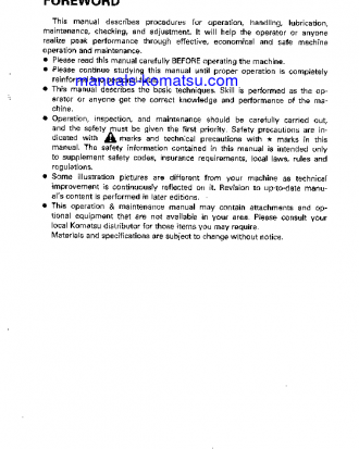 D375A-2(JPN) S/N 16079-16304 Operation manual (English)