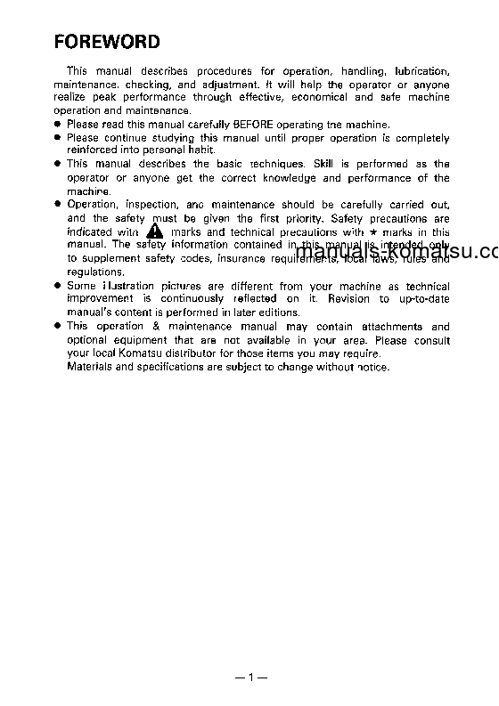 Protected: PC60-6(JPN) S/N 34101-UP Operation manual (English)