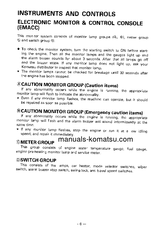 Protected: PC60-6(JPN) S/N 34101-UP Operation manual (English)