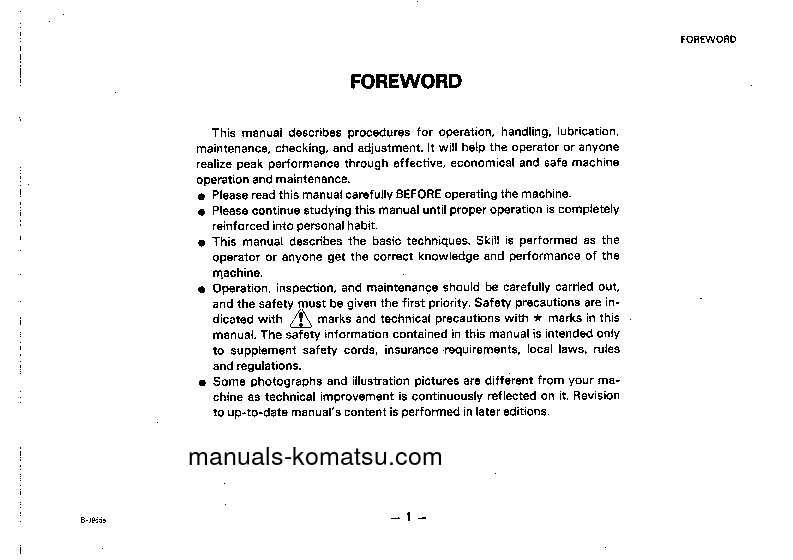 Protected: PC120-3(JPN)-FOR USA S/N 18001-21099 Operation manual (English)