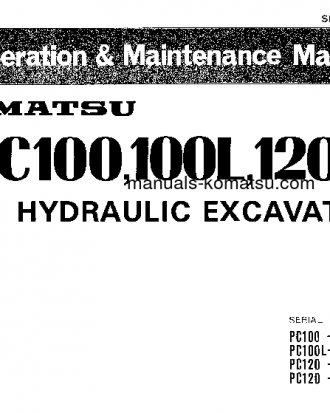 PC120-3(JPN) S/N 21100-UP Operation manual (English)
