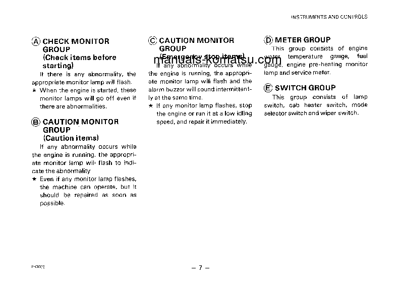 Protected: PC120-3(JPN) S/N 21100-UP Operation manual (English)