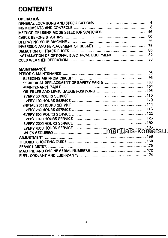 Protected: PC120-5(JPN) S/N 30001-36600 Operation manual (English)