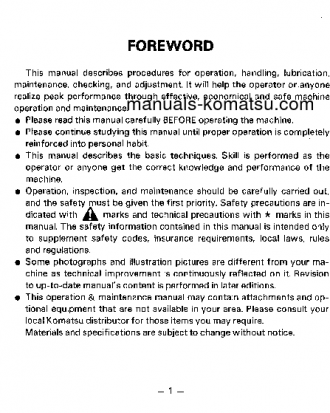 PC120-3(JPN)-C SPEC S/N 18001-UP Operation manual (English)