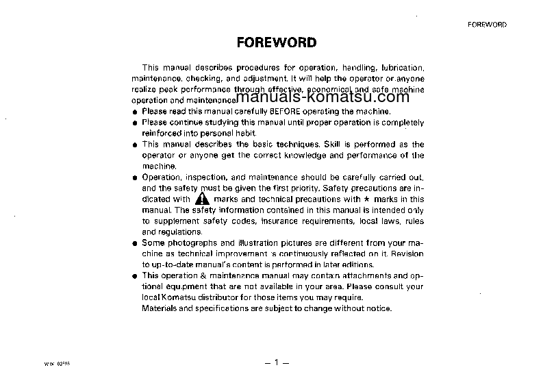 Protected: PC120-3(JPN)-C SPEC S/N 18001-UP Operation manual (English)