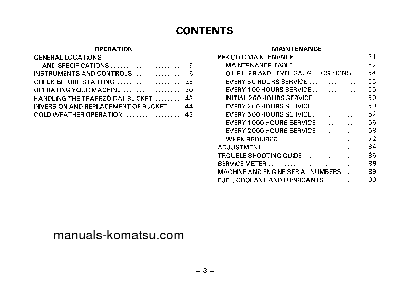 Protected: PC120-3(JPN)-C SPEC S/N 18001-UP Operation manual (English)