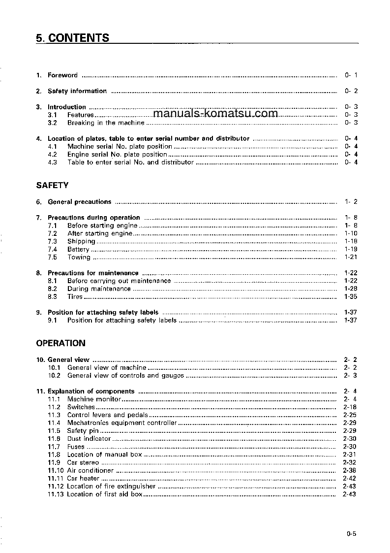 Protected: HD785-5(JPN) S/N 4015-4084 Operation manual (English)